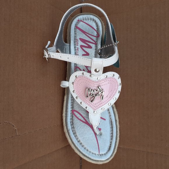 MISS SIXTY Genuine Leather Buckle-Strap Gladiator Sandal 6-6.5 NEW, READ. - Picture 2 of 13